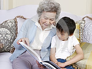 Grandma and grandson photo