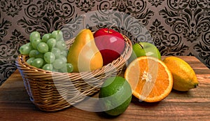 Grandma`s Basket of Assorted Fresh Fruits