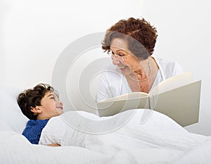 Grandmother bed time story