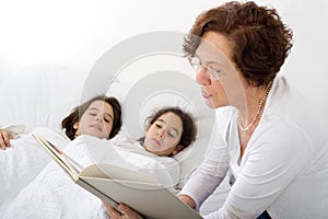 Grandmother bed time story