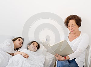 Grandmother bed time story
