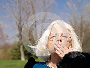 Grandmother Blows A Kiss