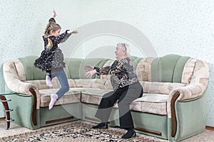 Grandmother catches her granddaughter