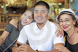 Grandmother With Grandchildren