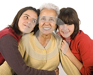 Grandmother and grandchildren