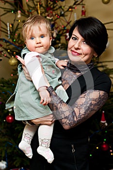 Grandmother with granddaughter