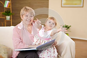 Grandmother and her grandaughter