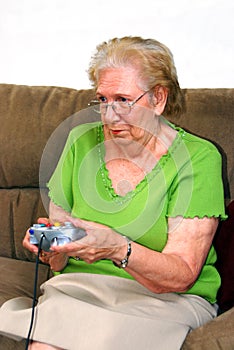 Grandmother Playing