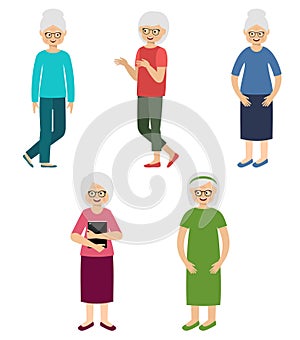 Grandmothers. Elderly women photo