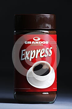 Grandos Express instant coffee jar