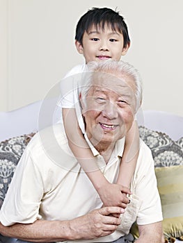 Grandpa and grandson photo
