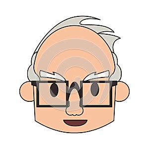 Grandparent senior old grandfather cartoon