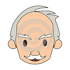 Grandparent senior old grandfather cartoon