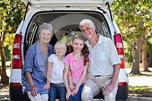 Grandparents going on road trip with grandchildren