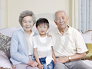 Grandparents and grandson