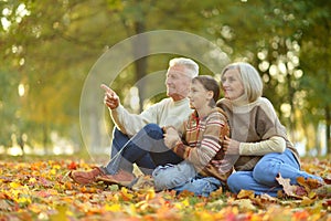 Grandparents and grandson