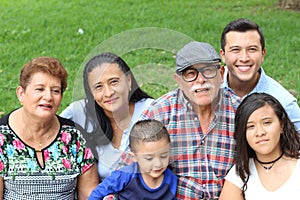 Grandparents with the whole family