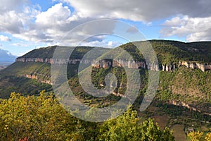 Grands Causses landscape in France