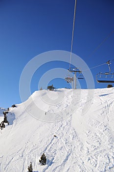 Grandvalira, ski lift, Principality of Andorra, Europe.