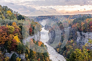 Grandview of the Genesee River Falls