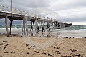 Grange Jetty in Bad Weather, Australia