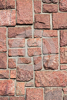 Granit blocks in concrete photo