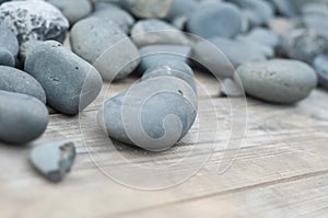Granit pebbles for garden decoration in a garden stor