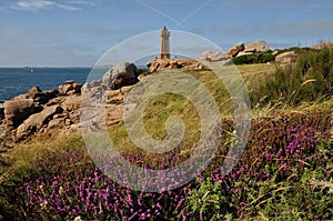 The granit rose coast in ploumanach