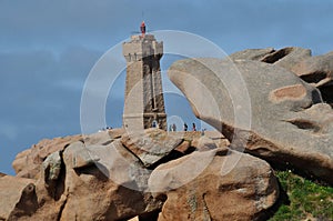 The granit rose coast in ploumanach