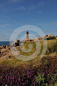 The granit rose coast in ploumanach