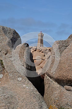 The granit rose coast in ploumanach