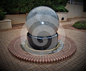 Granite Ball on Water Fountain