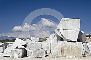 Granite blocks