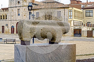 Granite boar in Toro Zamora Spain photo