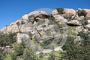 Granite boulders in Hueco de San Blas