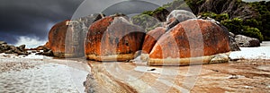 Granite Boulders on Squeaky beach photo