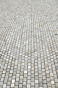 Granite cobblestoned pavement background