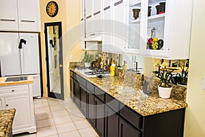 Granite Counter Kitchen With Island