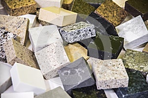 Granite counter top color samples