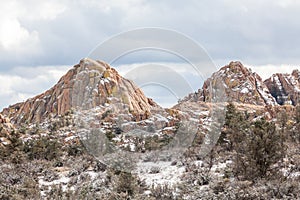 Granite Dells Winter Landscape