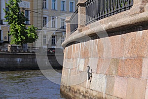 Granite embankment of the Griboyedov canal