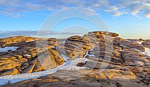 Granite eroded mountains Bektau-Ata