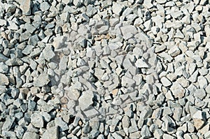 Granite gravel road texture.