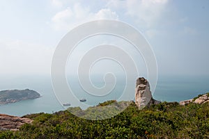 the granite landscape in Po Toi Island, Hong Kong