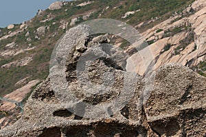 the granite landscape in Po Toi Island, Hong Kong