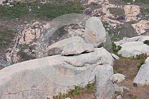 the granite landscape in Po Toi Island, Hong Kong