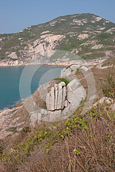 the granite landscape in Po Toi Island, Hong Kong