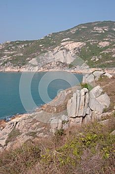 the granite landscape in Po Toi Island, Hong Kong