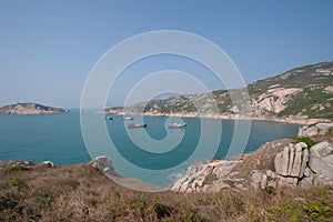 the granite landscape in Po Toi Island, Hong Kong