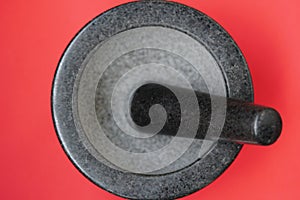 Granite mortar with pestle